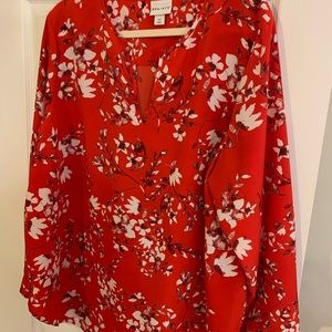 Red fashion top from Target!